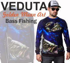 VEDUTA Bass Fishing Jersey póló 