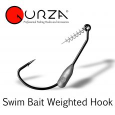 Gurza Swim Bait Weighted Hook offset horog 