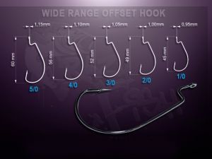 Crazy Fish Wide Range Offset horog - Wobblerek.com