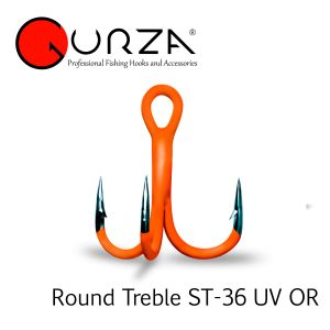 Gurza Round Treble ST-36 UV OR hármas horog - wobblerek.com