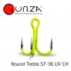 Gurza Round Treble ST-36 UV CH hármas horog