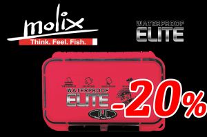 Molix Waterproof Elite vízálló pergető doboz - wobblerek.com
